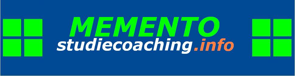 Studiecoaching - Studiecoaching Memento